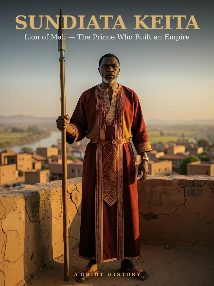 Illustrated portrait of Sundiata Keita, founder of the Mali Empire