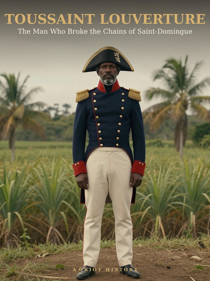 Illustrated portrait of Toussaint Louverture, leader of the Haitian Revolution
